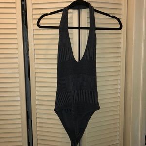 Gray bodysuit
